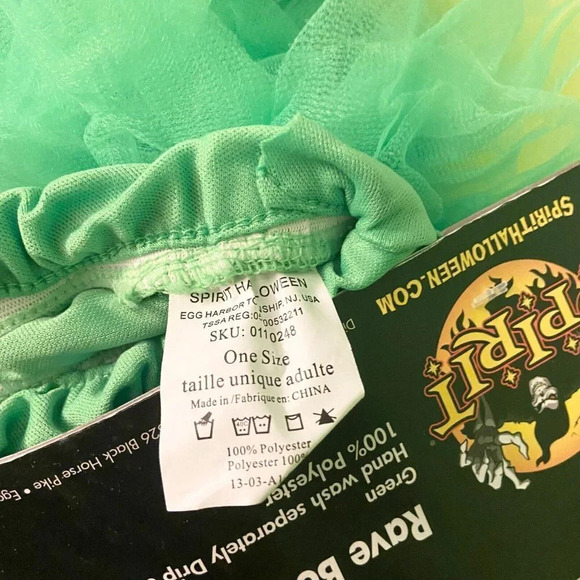 Spirit Halloween Rave Boot Covers Green Festival Costume Cosplay - Picture 10 of 10